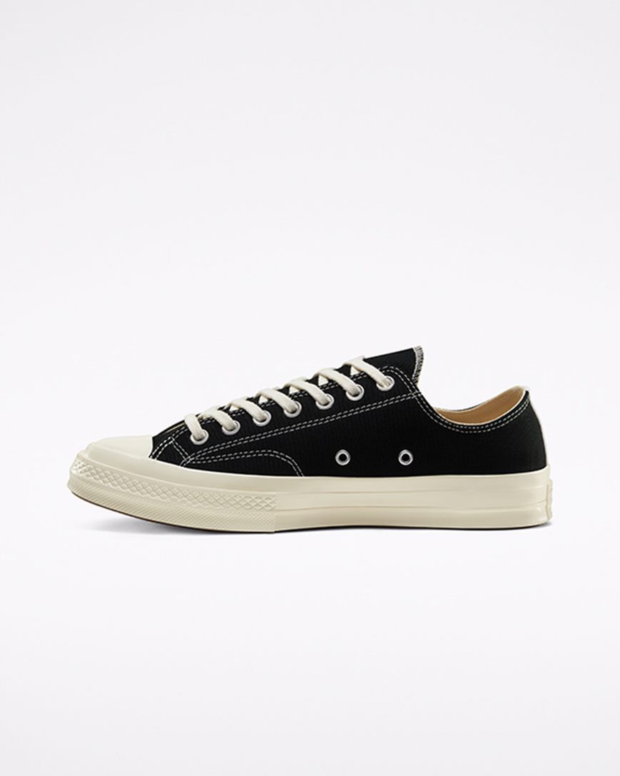 Tenisky Nizke Converse x Comme des Garçons PLAY Chuck 70 Panske Čierne Biele Červené | SK MFZ11D8